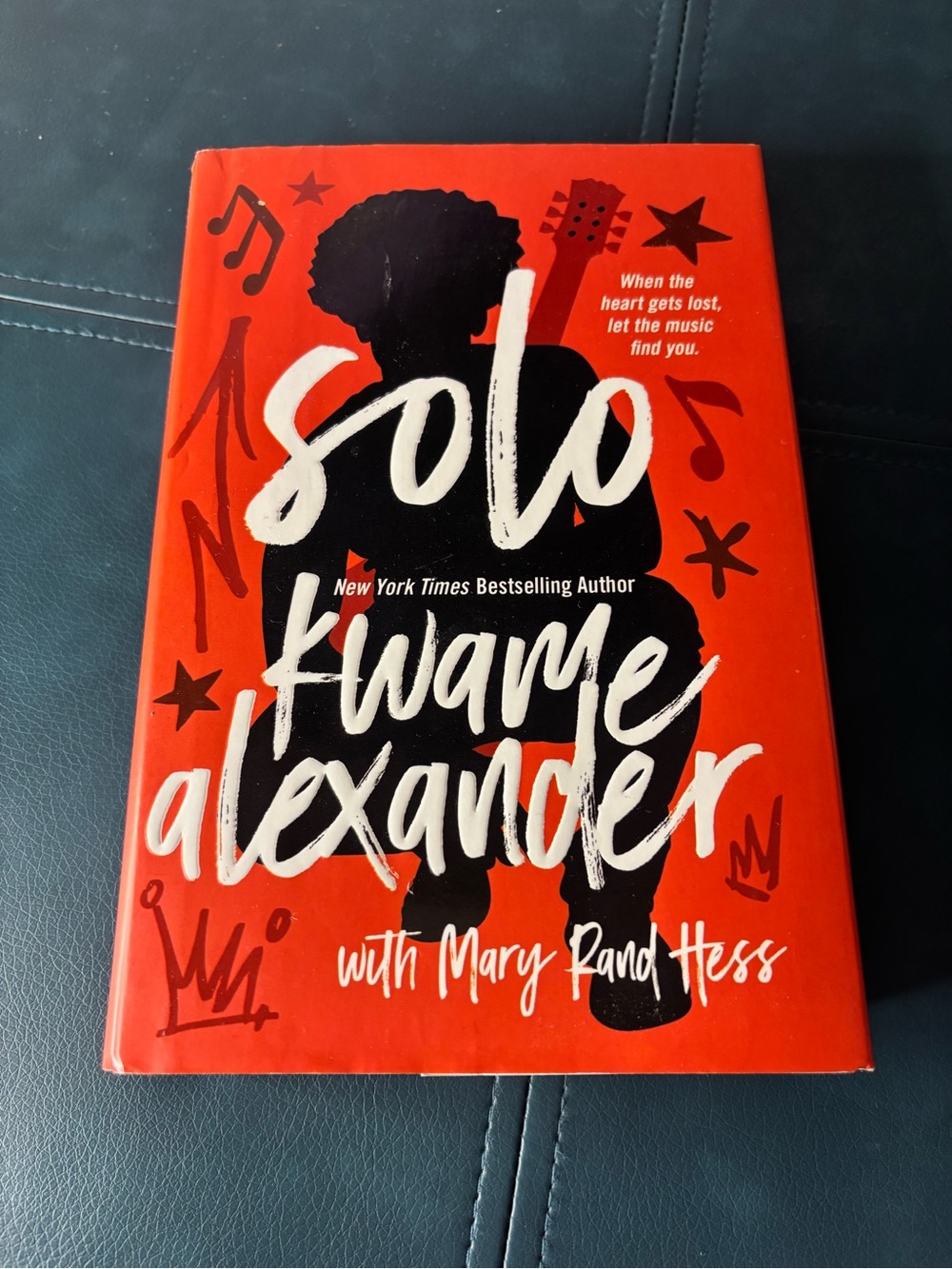 SIGNED Solo by Kwame Alexander - Red & Black Hardcover Book